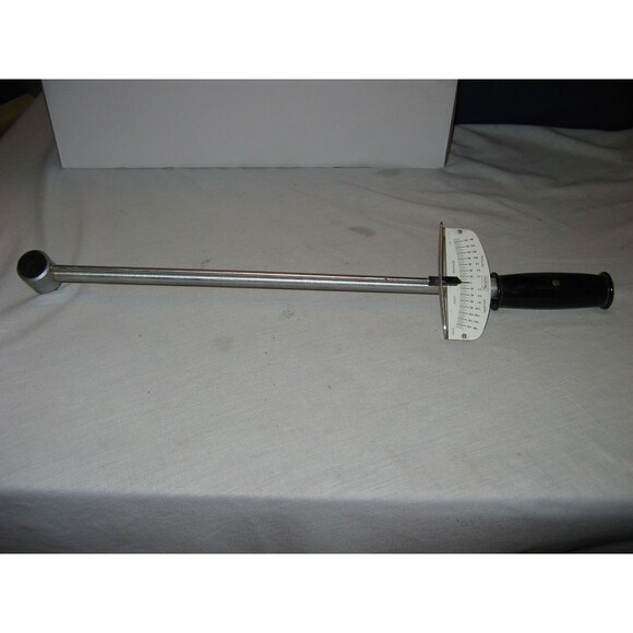 Vintage SEARS 44649 torque wrench 0-150 FT LB chrome plated 1/2" DRIVE - Picture 1 of 6